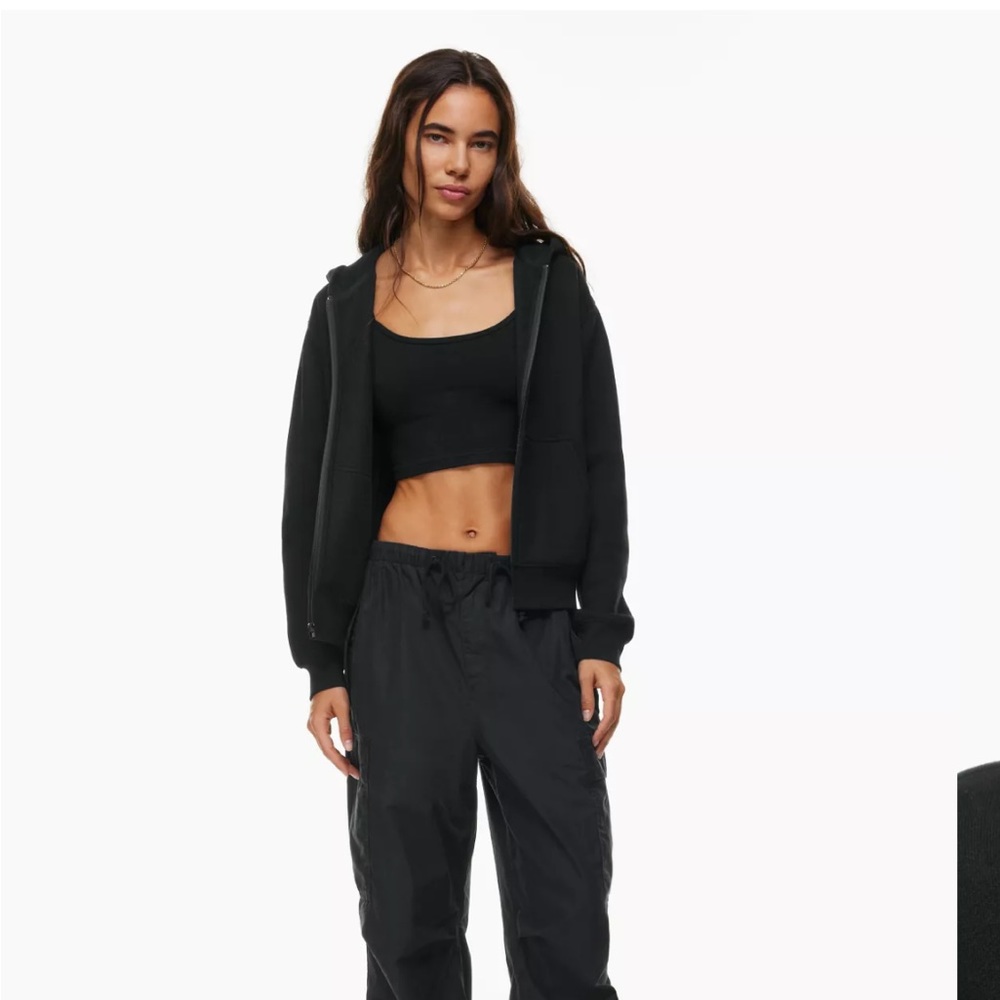 TNA Aritzia cozy fleece perfect zip hoodie